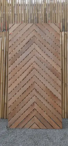 Product image 7 of the product “Coconut wood fence, model Heringbone, 90 x 180 cm height, natural. ”